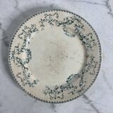 Set of 9 Terre de Fer flat plates - Sarreguemines U&C Mozart