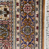 Vintage turkish silk carpet 92x157 cm
