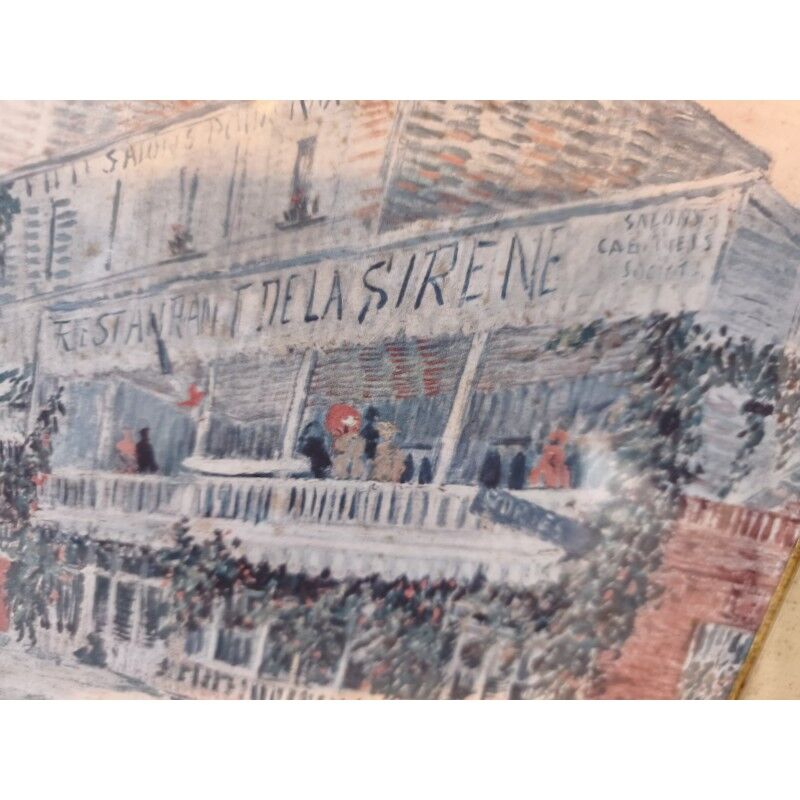 Drawing by Vincent Van Gogh "The Restaurant of the Mermaid"