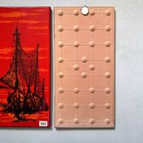 Mid-century wall art, Fat Lava wall plate by Bay Keramik