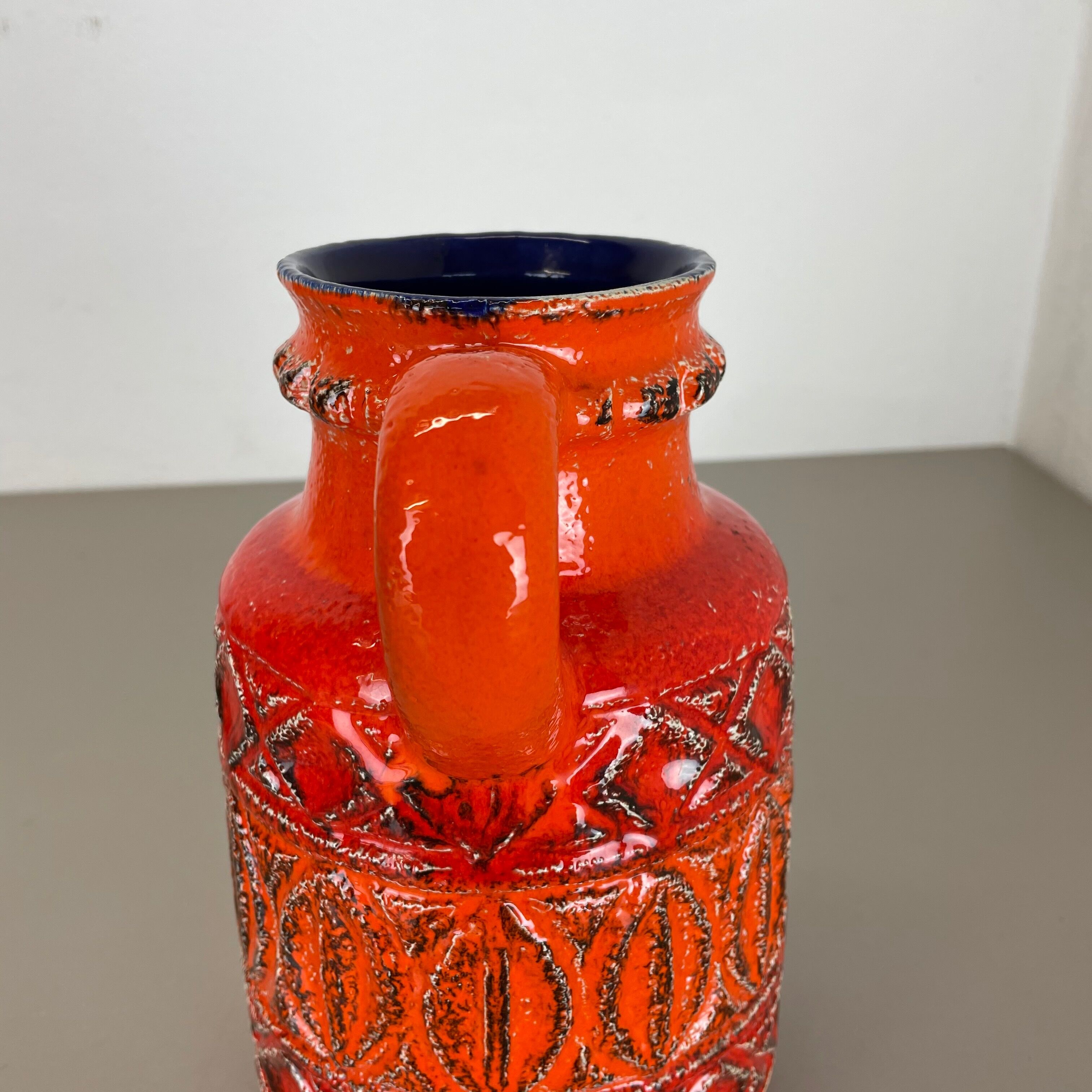 Super Colorful Fat Lava Pottery Vase by Bay Ceramics, Germany, 1970s