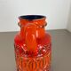 Vase en poterie de lave grasse super coloré par Bay Ceramics, Allemagne, années 1970