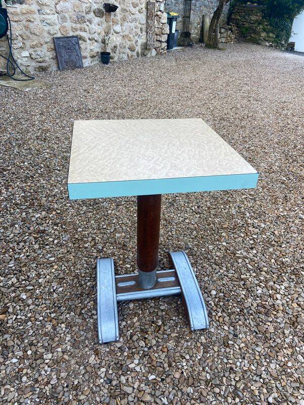 Ancienne Table de bistrot /Restaurant Mobilier Bar Bistrot Vintage années 50