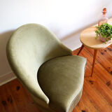 Toad velvet olive chair