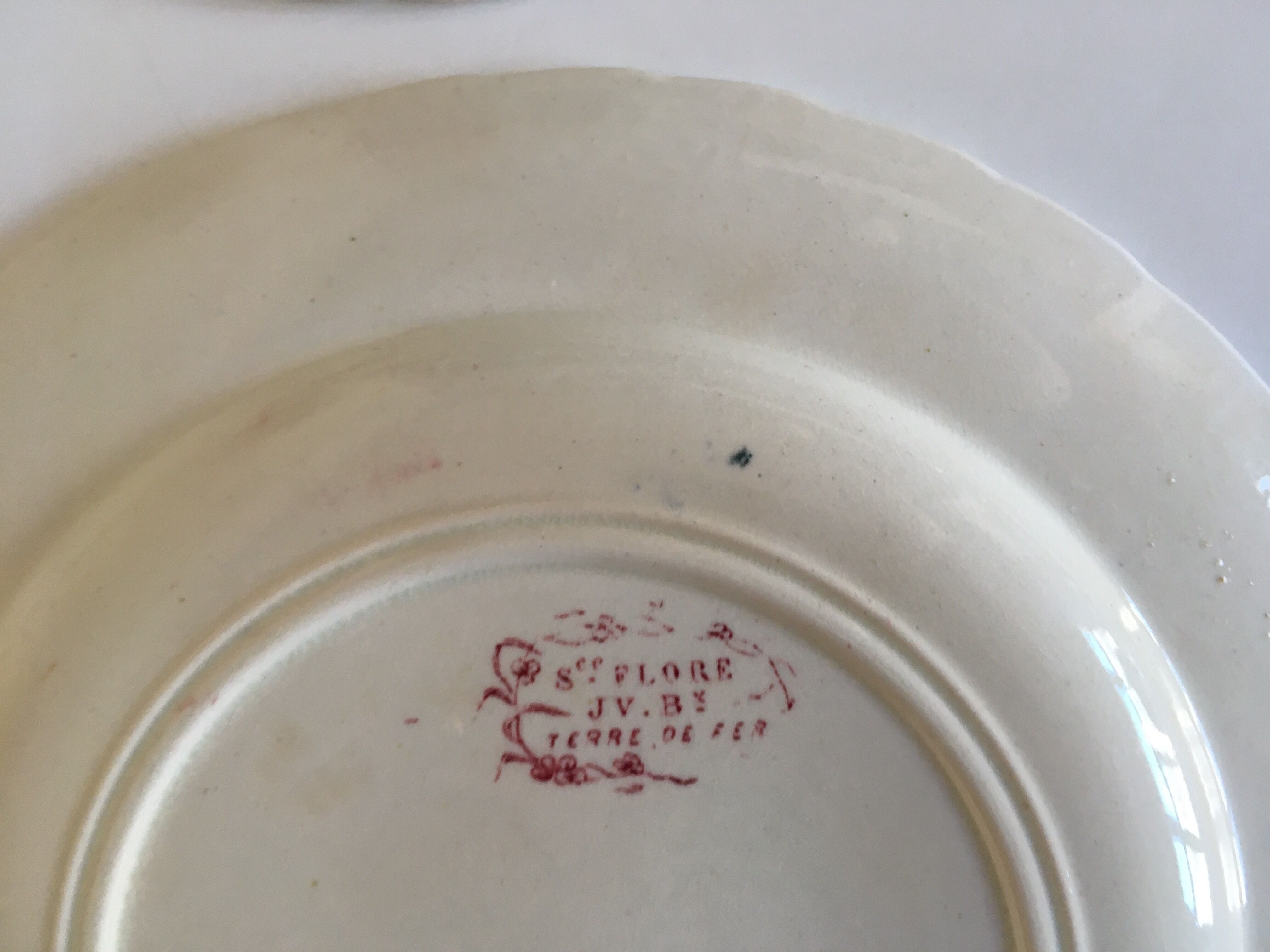 Flat plates J Vieillard Bordeaux, 1850