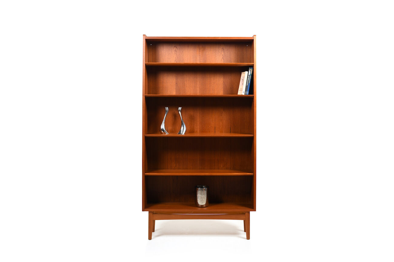 Mid Century Danish Conical Bookcase in Teak by Johannes Sorth