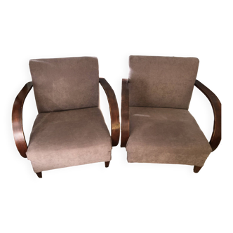 Pair of studio armchairs