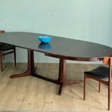 Baumann 255cm oval extendable table Scandinavian design vintage 60 70 rallon