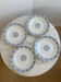 Set of 4 plates Terre de fer St Amand