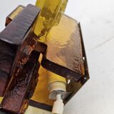 Set of wall lamps glass amber Holm Sorensen Denmark