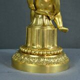 Pair of Gilt Bronze Candlesticks, Louis XVI Style – Mid 19th Century