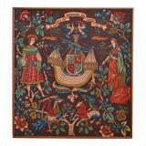 Vintage tapestry in the style of the Middle Ages