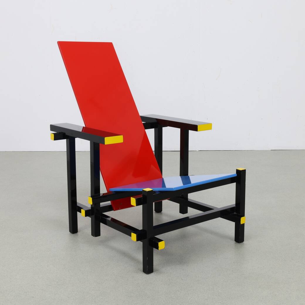 Dutch Bauhaus Lounge Chair in the style of Gerrit Rietveld