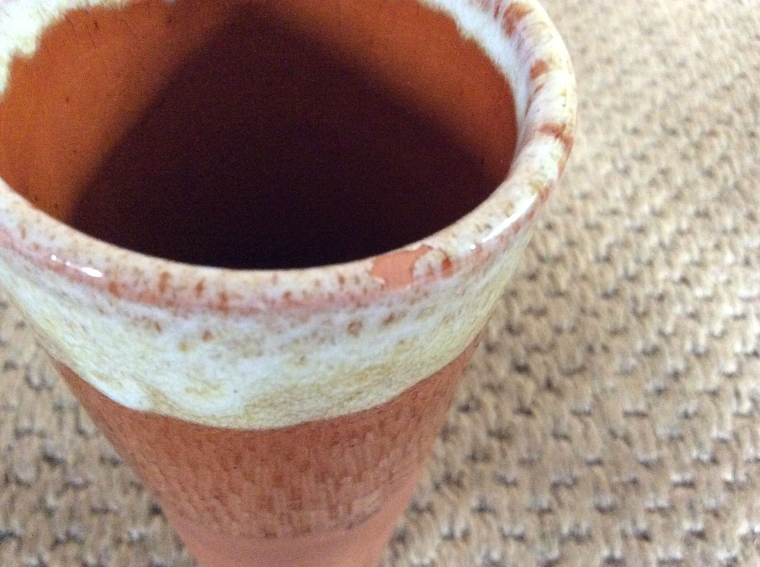 Terracotta vase