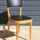 6 chaises baumann n°17 dos large skaï noir