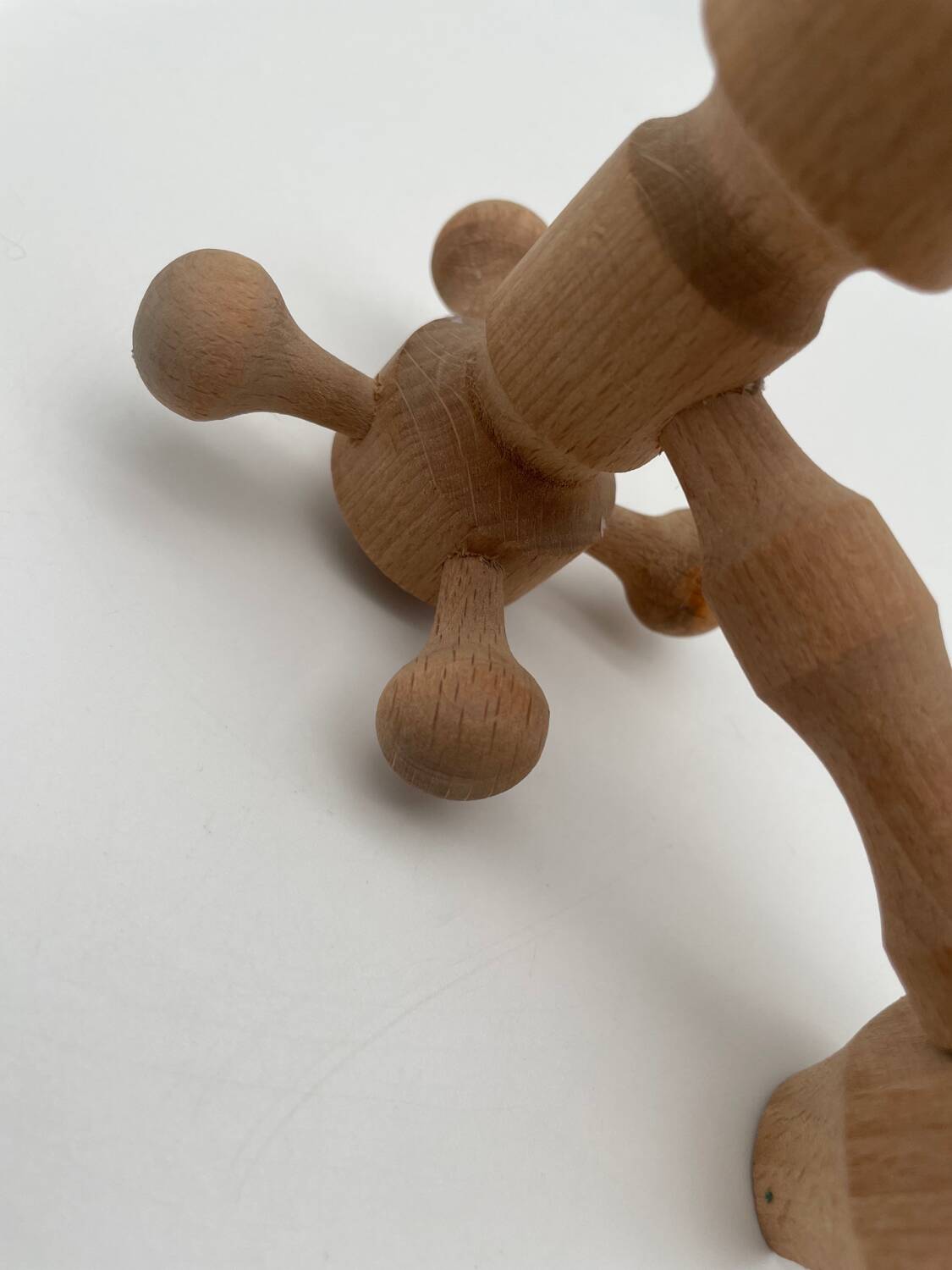 Vintage design wooden candle holder 1970 Arne Hoyer