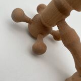 Vintage design wooden candle holder 1970 Arne Hoyer