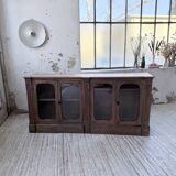 Enfilade display cabinet, solid oak, 1920.