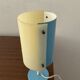 Vintage lamp 50s-60s metal sky blue and plexiglass