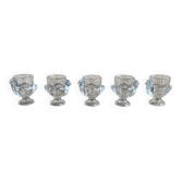 5 chicken-shaped egg cups