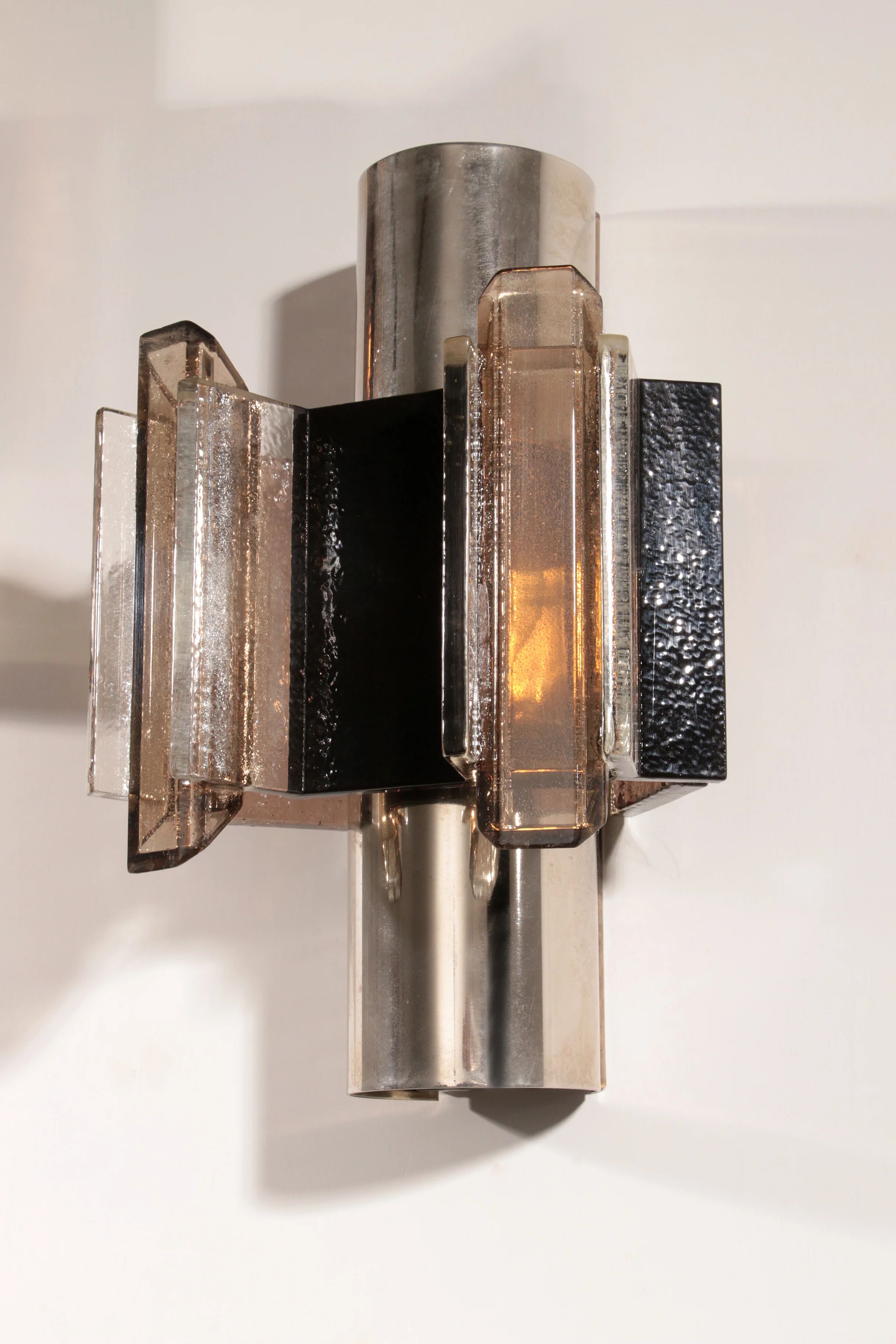 Danish Space Age wall sconces by Claus Bolby for Cebo Industri, 1970s