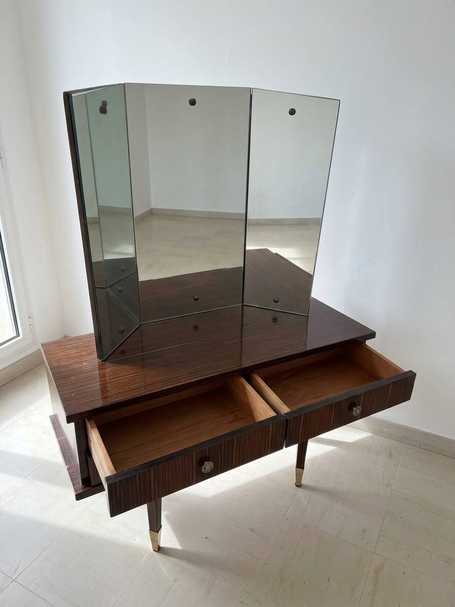 Authentic brown wooden dresser