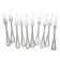 Boulenger Rubans Louis XVI, 10 snail forks, silver-plated crustaceans.