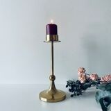 Golden brass candle door