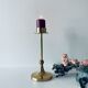 Golden brass candle door