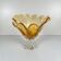 Amber glass bowl in Murano style, 1970, MF Cristal de Paris
