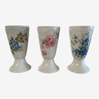 Lot 3 mazagrans vintage porcelainre limoges labesse