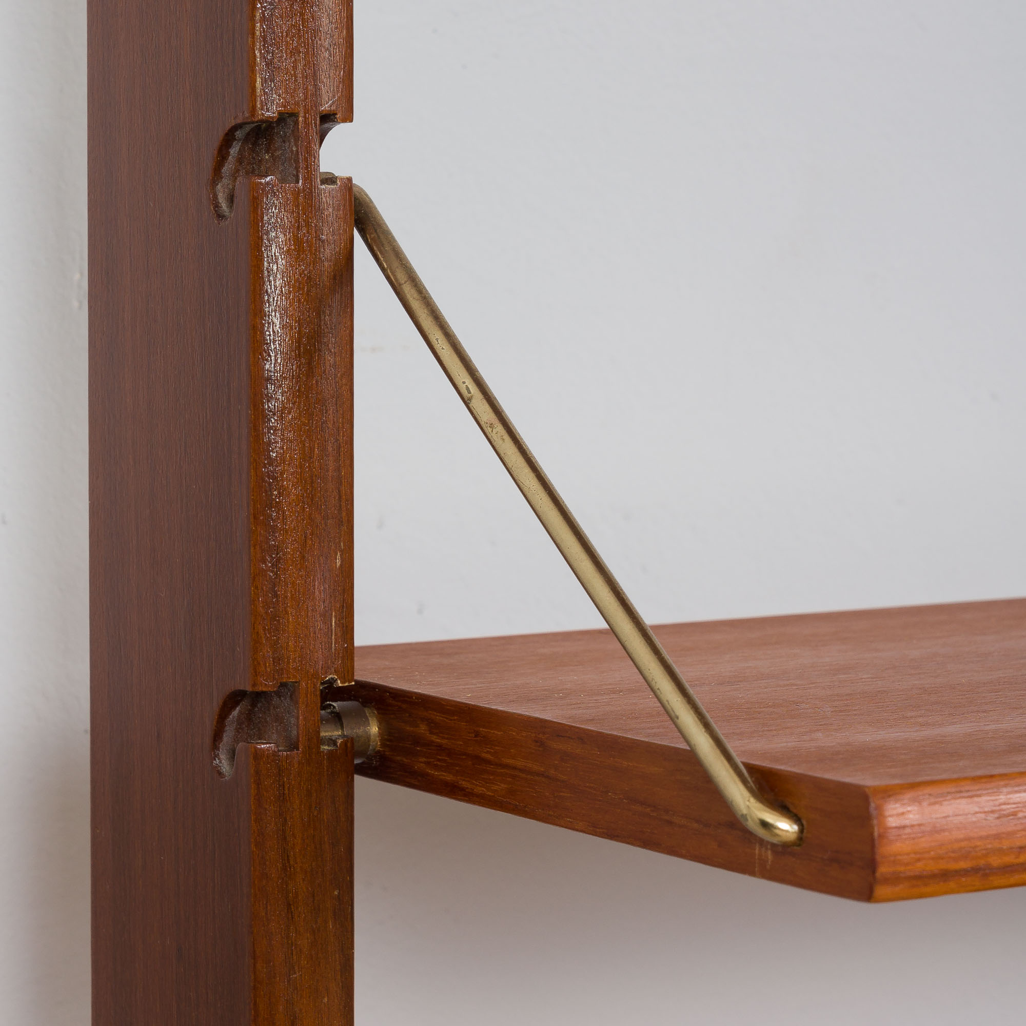 Scandinavian  free standing  Ergo wall unit bar cabinet and 3 cabinets and with 7 shelves,  by John