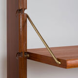 Scandinavian  free standing  Ergo wall unit bar cabinet and 3 cabinets and with 7 shelves,  by John