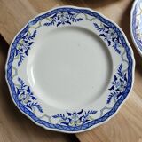 Set of 6 Villeray de Luneville dessert plates