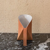 Emidio Galassi, modernist shaped pitcher in partially glazed ceramic