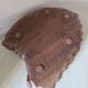 Large monoxyle carved wooden bowl