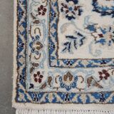 Predominantly white and blue runner 280x75cm