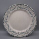 Antique serving dish in creil montereau earthenware, mignon model.