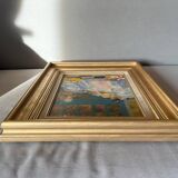 Rest, oil on canvas mounted on cardboard signed Dassimov