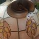 Mother-of-pearl and brass pendant light