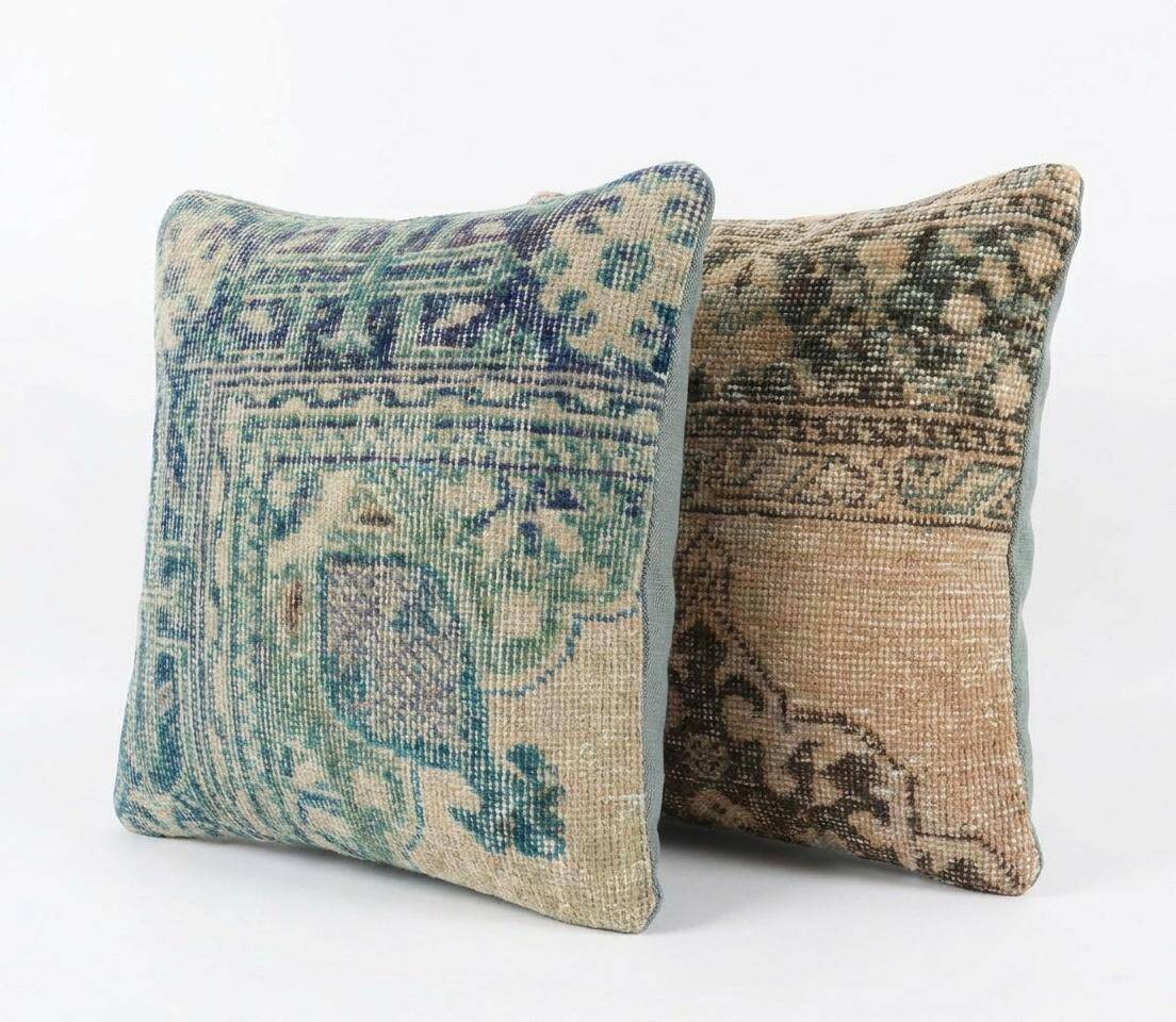 Set of 2 vintage Turkish cushion covers 41x41 cm