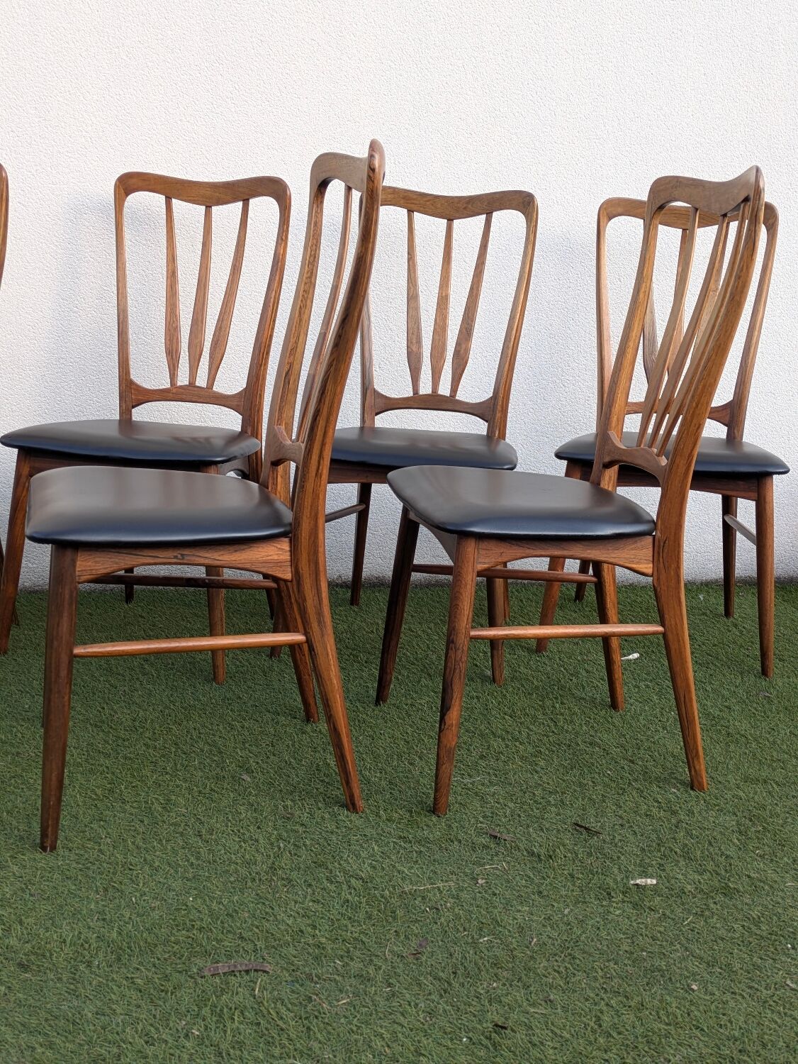 6 Danish chairs in rosewood "Ingrid" – Niels Koefoed