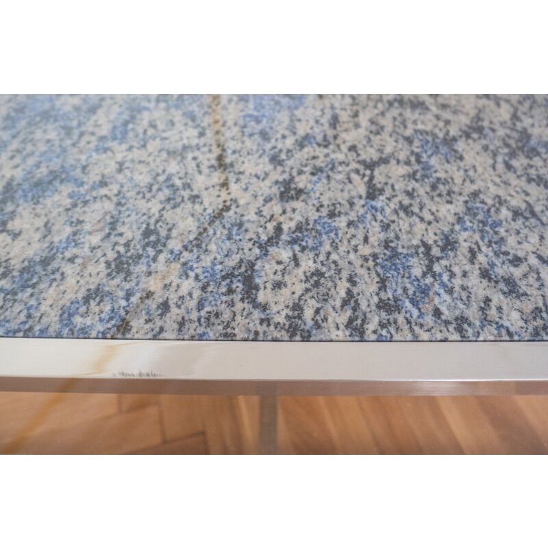 Marble and glass coffee table, Italy 1970s