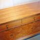 Enfilade scandinave en bois blond et teck