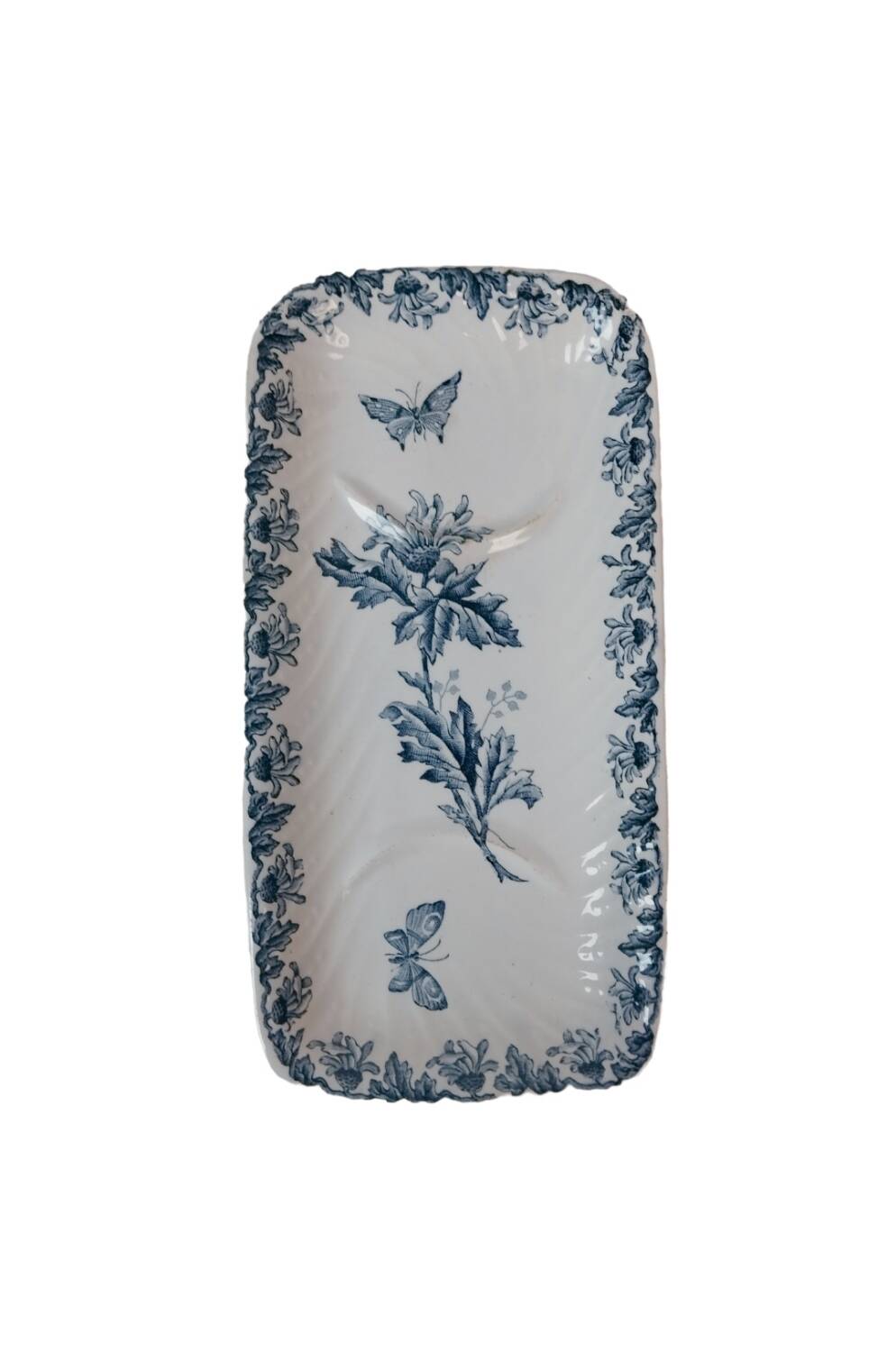 Old earthenware soap dish