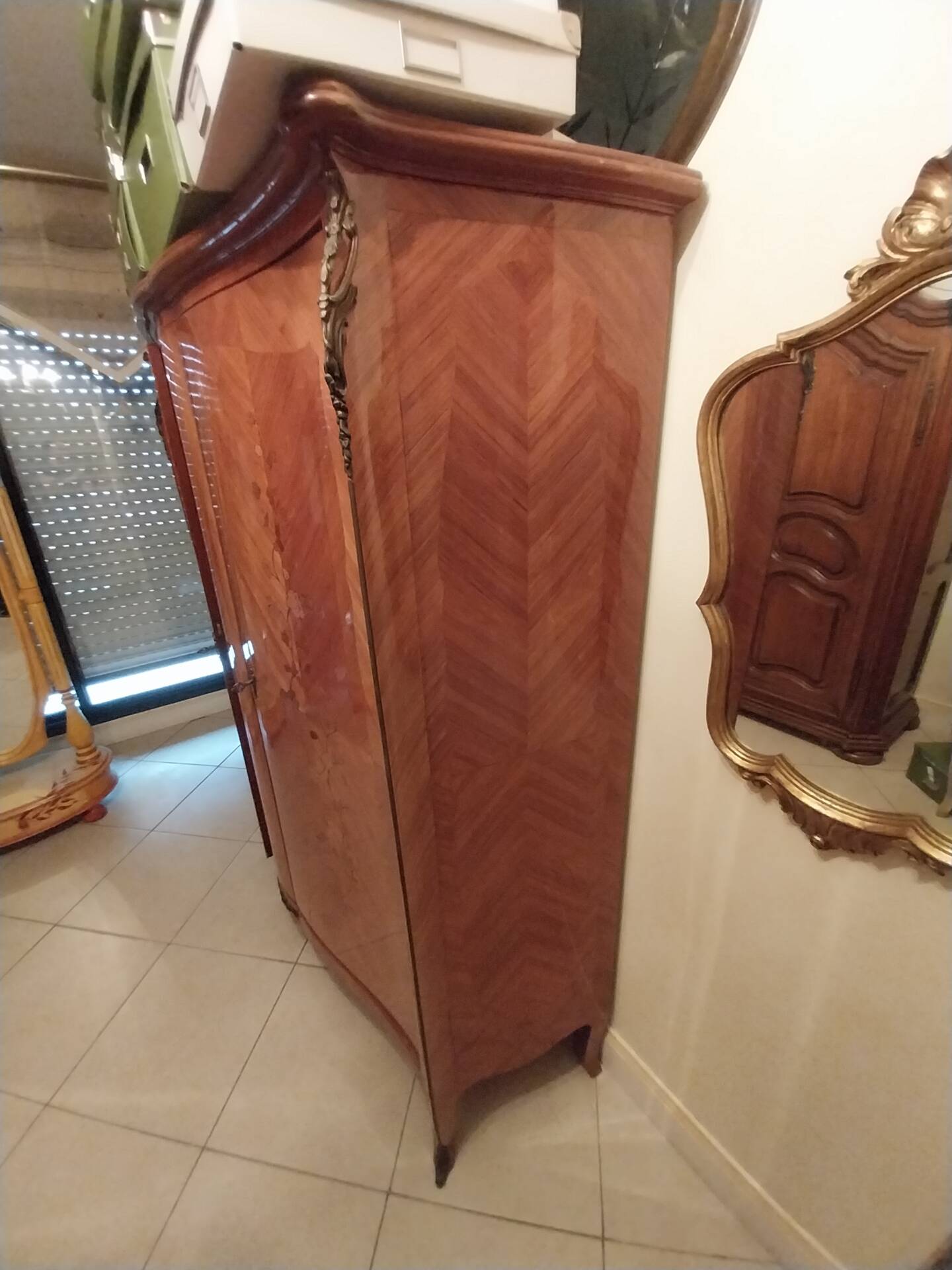 Louis XV style wardrobe with internal drawers.