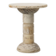 Carved alabaster pedestal with engraved figures, Italy ca. 1900