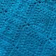 Vintage blue crochet granny blanket