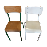 A pair of school Chair