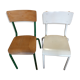 A pair of school Chair